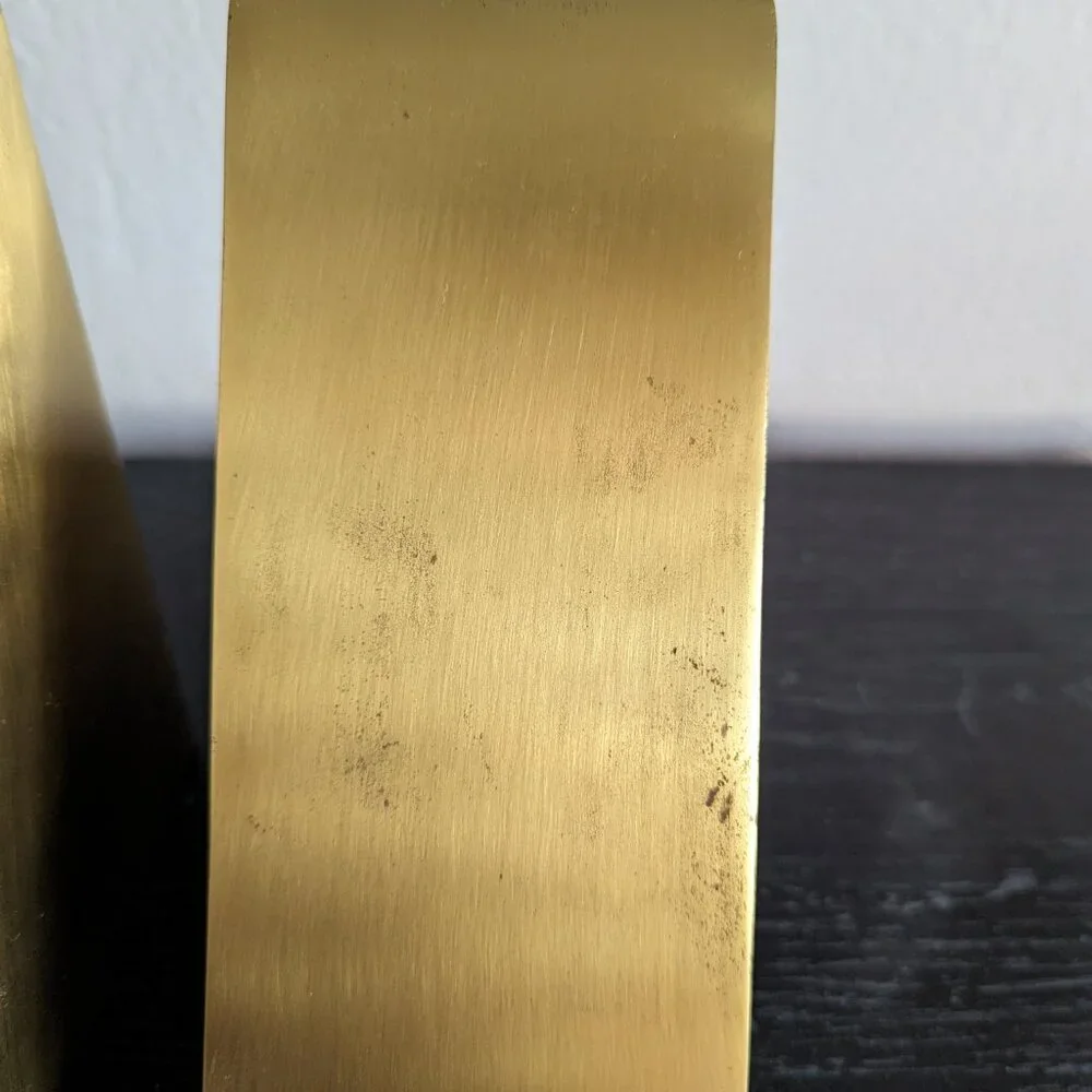 Restoration Hardware RH Teen Brass Geometric Bookends